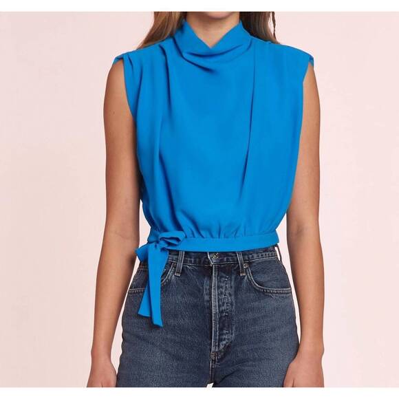 NEW AMANDA UPRICHARD jay top in blue